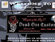 Tablet Screenshot of deadonecustoms.com